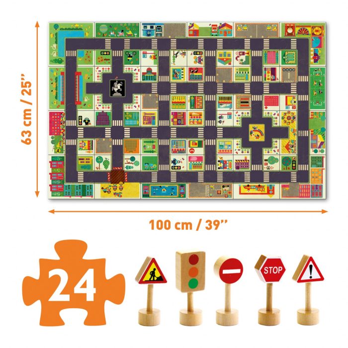 Puzzle Pop to play Orasul, Djeco - imaginea 4