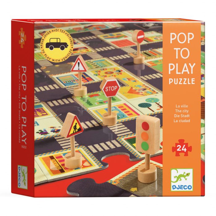 Puzzle Pop to play Orasul, Djeco - imaginea 5