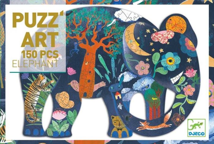 Puzzle Puzz’Art Elefant, Djeco - imaginea 2