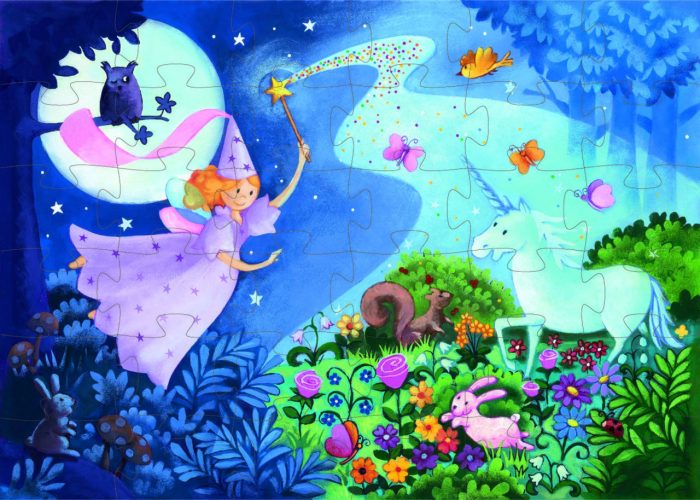 Puzzle Zana si unicornul, Djeco - imaginea 2