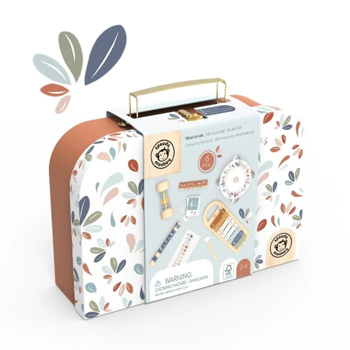 Set 5 instrumente muzicale in valiza, Speedy Monkey - imaginea 3