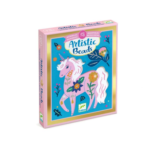 Set creativ cu margele Animale si flori, Djeco - imaginea 1