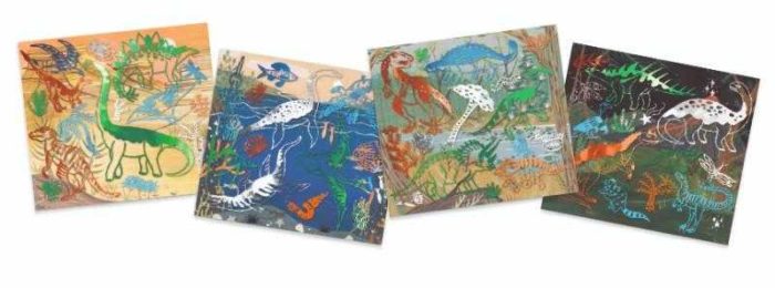 Set creativ transfer Dinozauri, Djeco - imaginea 4