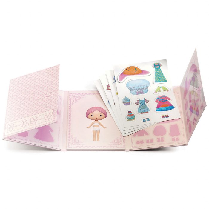 Set cu abtibilduri repozitionabile Miss Lilypink, Djeco - imaginea 2