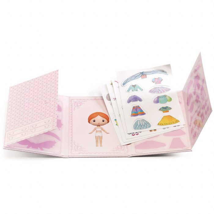 Set cu abtibilduri repozitionabile Miss Lilyruby, Djeco - imaginea 2