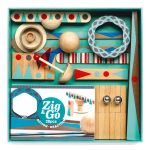 Set de constructie trasee Zig & Go Roll 28 piese, Djeco - imaginea 3