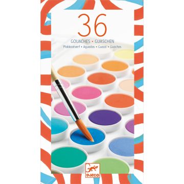 Set guase cu 36 culori, Djeco - imaginea 1