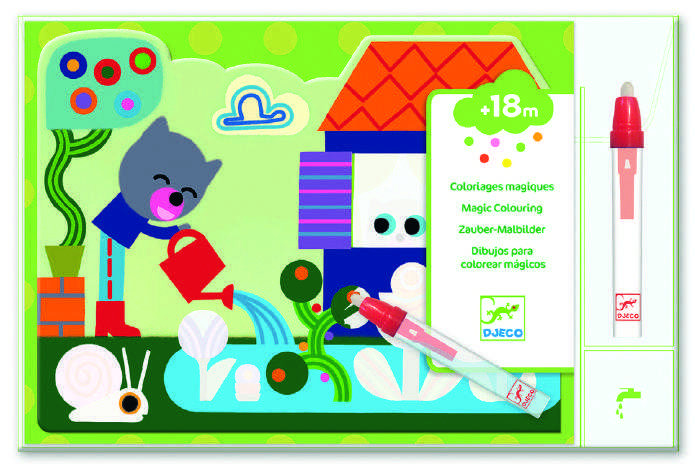 Set pictura cu apa In gradina, Djeco - imaginea 1 Set pictura cu apa In gradina, Djeco - imaginea 1