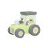 Jucarie de impins Tractor albastru din lemn, Orange Tree Toys - imaginea 1