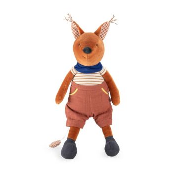 Veverita jucarie muzicala textil pentru bebe, Moulin Roty - imaginea 1