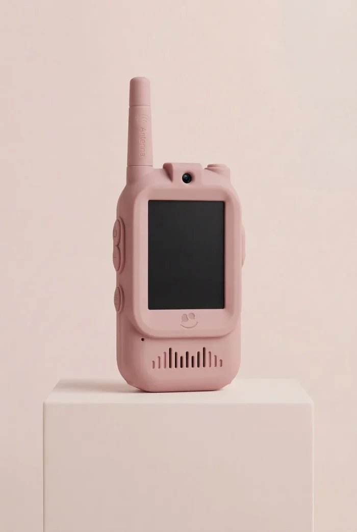 KidTooki – Stație video walkie-talkie – Pink&Brown - imaginea 2