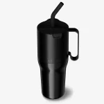Pahar termic cu capac rabatabil și pai Klean Kanteen 769 ml, Black - imaginea 1 Pahar termic cu capac rabatabil și pai Klean Kanteen 769 ml, Black - imaginea 1