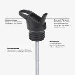Termos din otel pentru copii Klean Kanteen Insulated Kid Classic Narrow 355 ml cu capac sport flip Launch Plan - imagine 4
