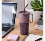 Pahar termic cu capac rabatabil și pai Klean Kanteen 769 ml, dusty orchid - imaginea 2 Pahar termic cu capac rabatabil și pai Klean Kanteen 769 ml, dusty orchid - imaginea 2