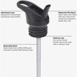 Sticla de apa Classic Narrow 800ml + Flip Seal Sport Sea Spray - imaginea 3