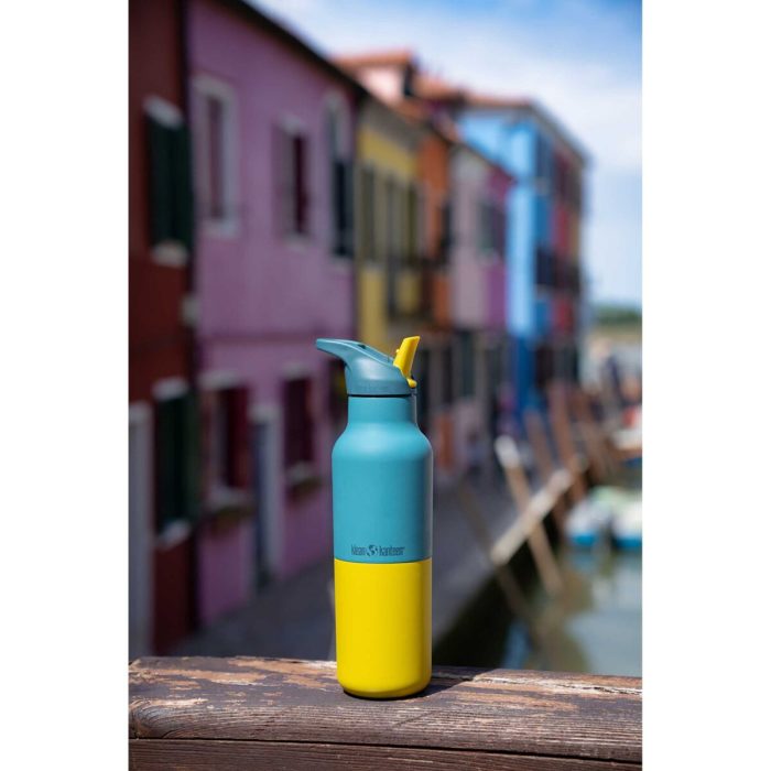 Sticla de apa din otel inoxidabil cu pai Kaleidoscope LTD Classic Insulated 473 ml Klean Kanteen - imaginea 4