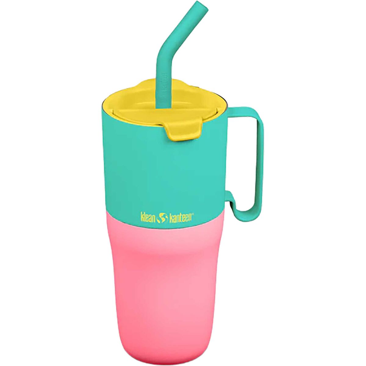 Pahar termic cu capac rabatabil și pai Klean Kanteen 769 ml, Turqoise - imaginea 1 Pahar termic cu capac rabatabil și pai Klean Kanteen 769 ml, Turqoise - imaginea 1