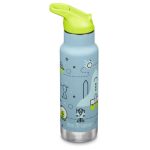 Termos din otel pentru copii Klean Kanteen Insulated Kid Classic Narrow 355 ml cu capac sport flip Launch Plan
