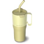 Pahar termic cu capac rabatabil și pai Klean Kanteen 769 ml, Black - imaginea 1
