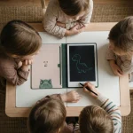Tabletă grafică cu fișe de desen – KidBook – Dino - imaginea 3 Tabletă grafică cu fișe de desen – KidBook – Dino - imaginea 3