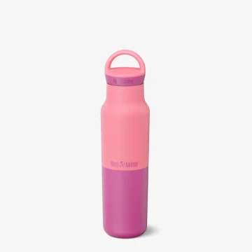 Sticla termica Rise Classic Insulated + Arch Loop 592ml Klean Kanteen, Pink Lemonade - imaginea 1