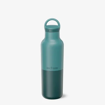 Sticla termica Rise Classic Insulated + Arch Loop 592ml Klean Kanteen, Brittany Blue - imaginea 1