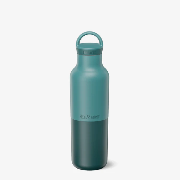 Sticla termica Rise Classic Insulated + Arch Loop 592ml Klean Kanteen, Brittany Blue - imaginea 1