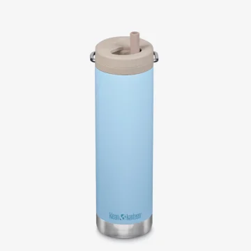 Sticla cu pai TKWide+Twist Cap 592ml Klean Kanteen , clear sky - imaginea 1