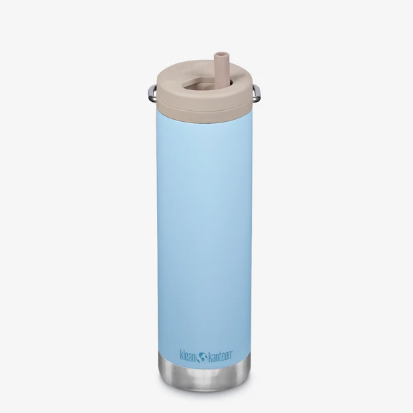 Sticla cu pai TKWide+Twist Cap 592ml Klean Kanteen , clear sky - imaginea 1