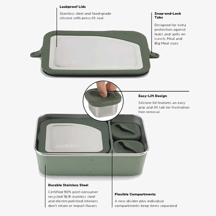 Recipient pentru alimente Klean Kanteen Half Snack Box 82ml - imaginea 2