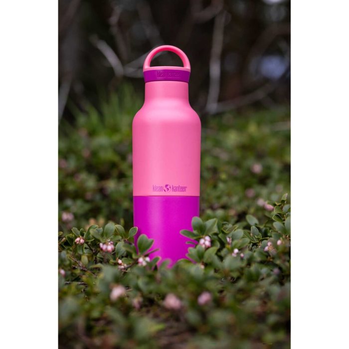 Sticla termica Rise Classic Insulated + Arch Loop 592ml Klean Kanteen, Pink Lemonade - imaginea 3