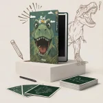Tabletă grafică cu fișe de desen – KidBook – Dino - imaginea 1 Tabletă grafică cu fișe de desen – KidBook – Dino - imaginea 1