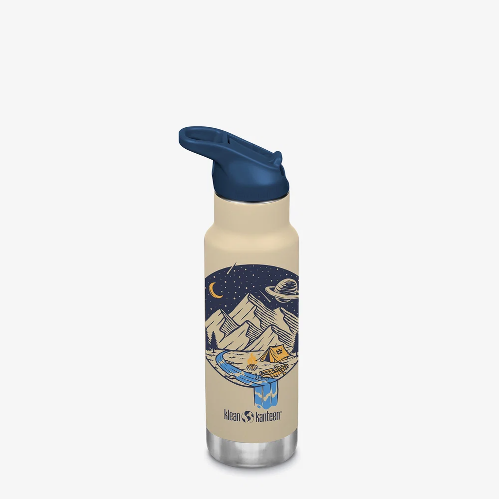 Termos din otel pentru copii Klean Kanteen Insulated Kid Classic Narrow 355 ml cu capac sport flip Campsite - imaginea 1 Termos din otel pentru copii Klean Kanteen Insulated Kid Classic Narrow 355 ml cu capac sport flip Campsite - imaginea 1
