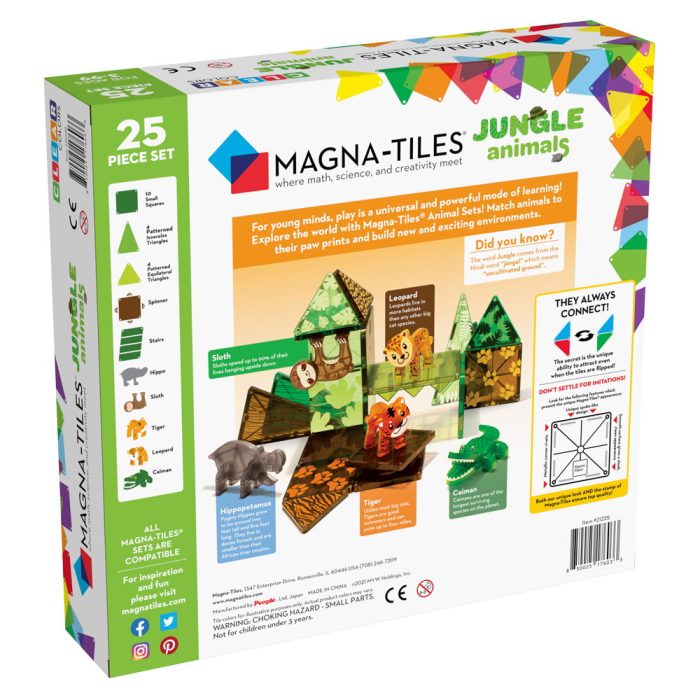 MAGNA-TILES Jungle Animals, set magnetic - imaginea 5
