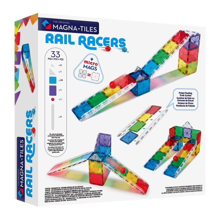 MAGNA-TILES Rail Racers, 33 piese - imaginea 5