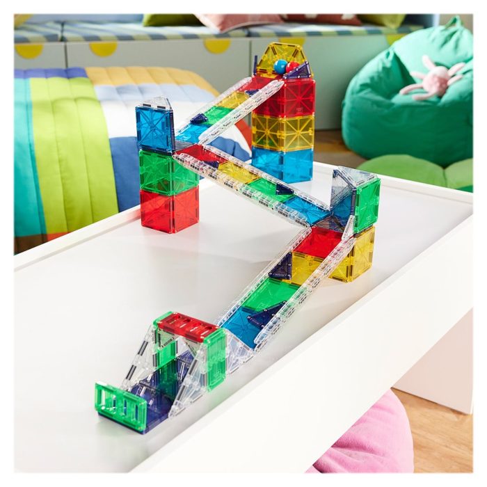 MAGNA-TILES Rail Racers Deluxe, 90 piese - imaginea 3