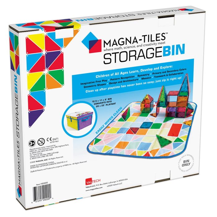 Cutie de depozitare si covor de joaca MAGNA-TILES - imaginea 4