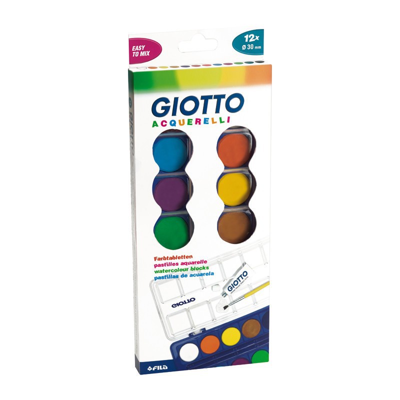 Set 12 pastile acuarela Giotto - imaginea 1