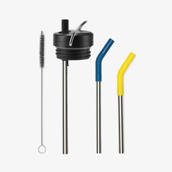 Kit cu capac rasucit -TKWide cu pai, Klean Kanteen - imaginea 1