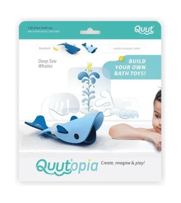 Jucarii de baie din spuma, Balena, Quut Toys - imaginea 1