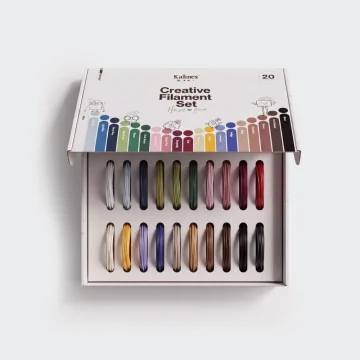 Set filamente creative pentru creion 3D KidPen – 20 culori × 5 m – KidLupe - imaginea 1