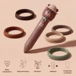 Stilou 3D pentru copii- model Ursulet - imaginea 4